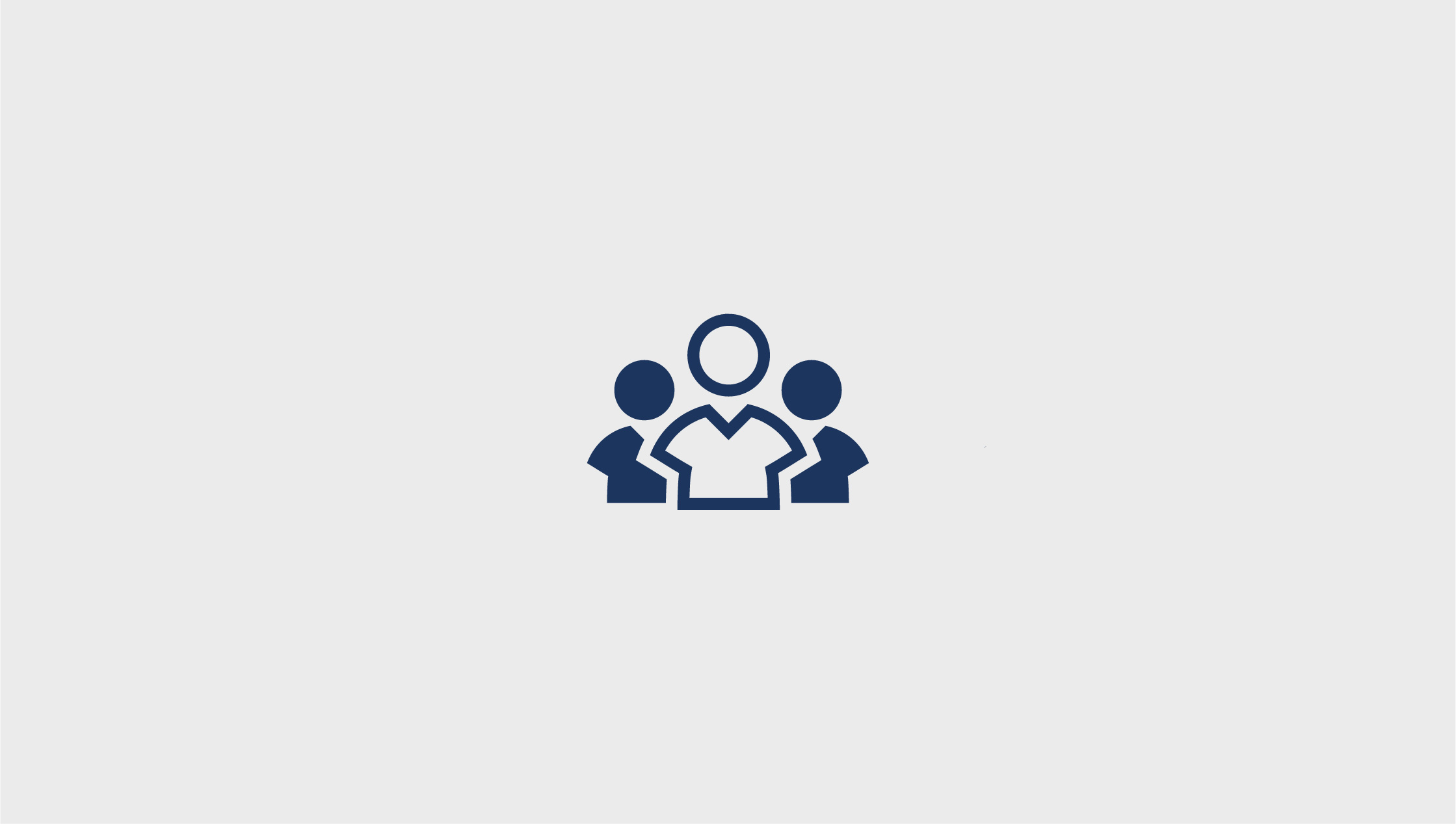 Icon with representations of three people side-by-side